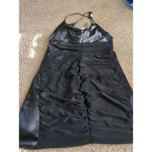 Ladies Playboy Dress Gathered Front - black - NEW